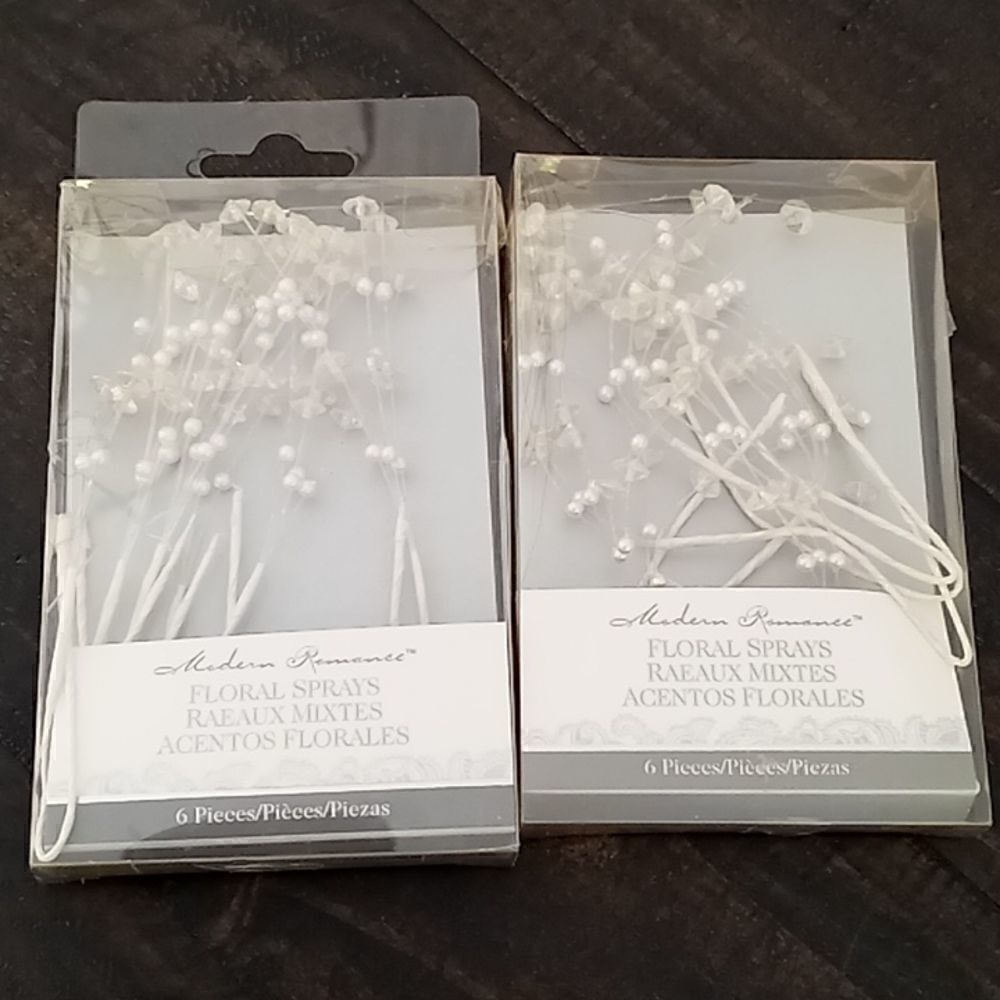 Floral sprays six pieces two boxes